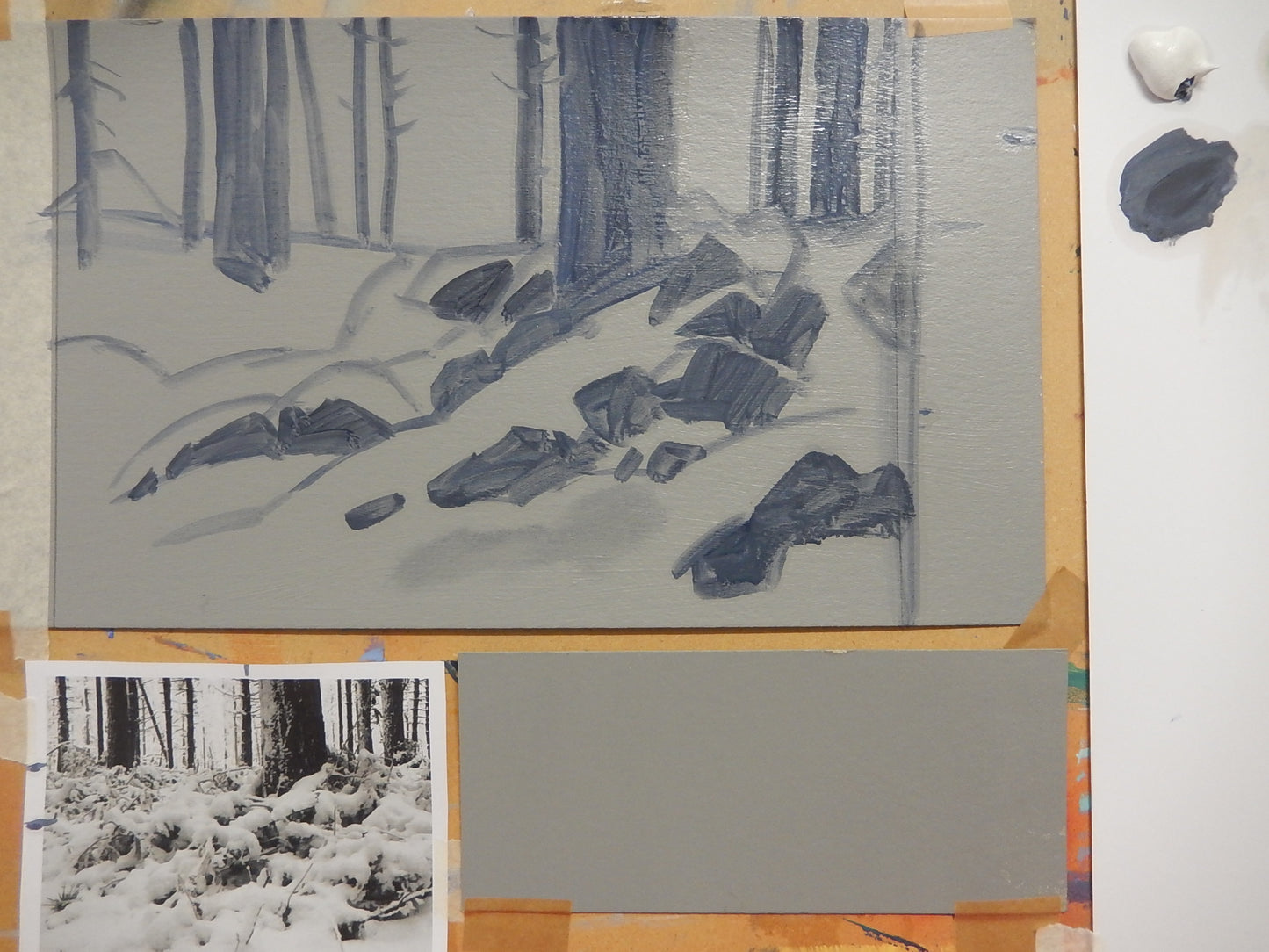 Tonal composition of Winter woods