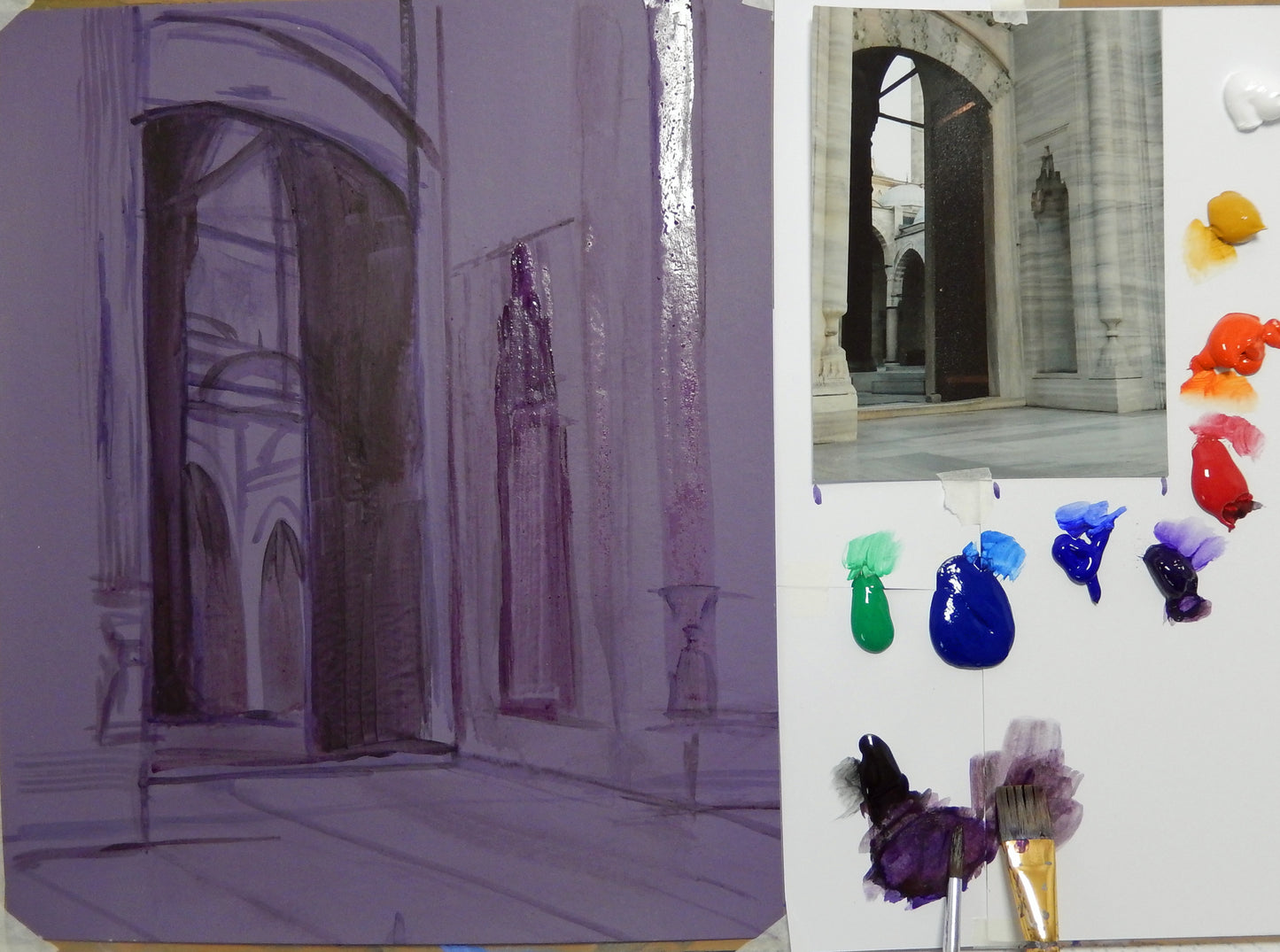 Stillness of the courtyard