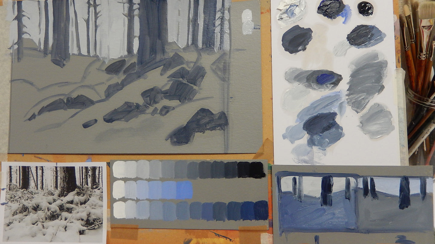 Tonal composition of Winter woods
