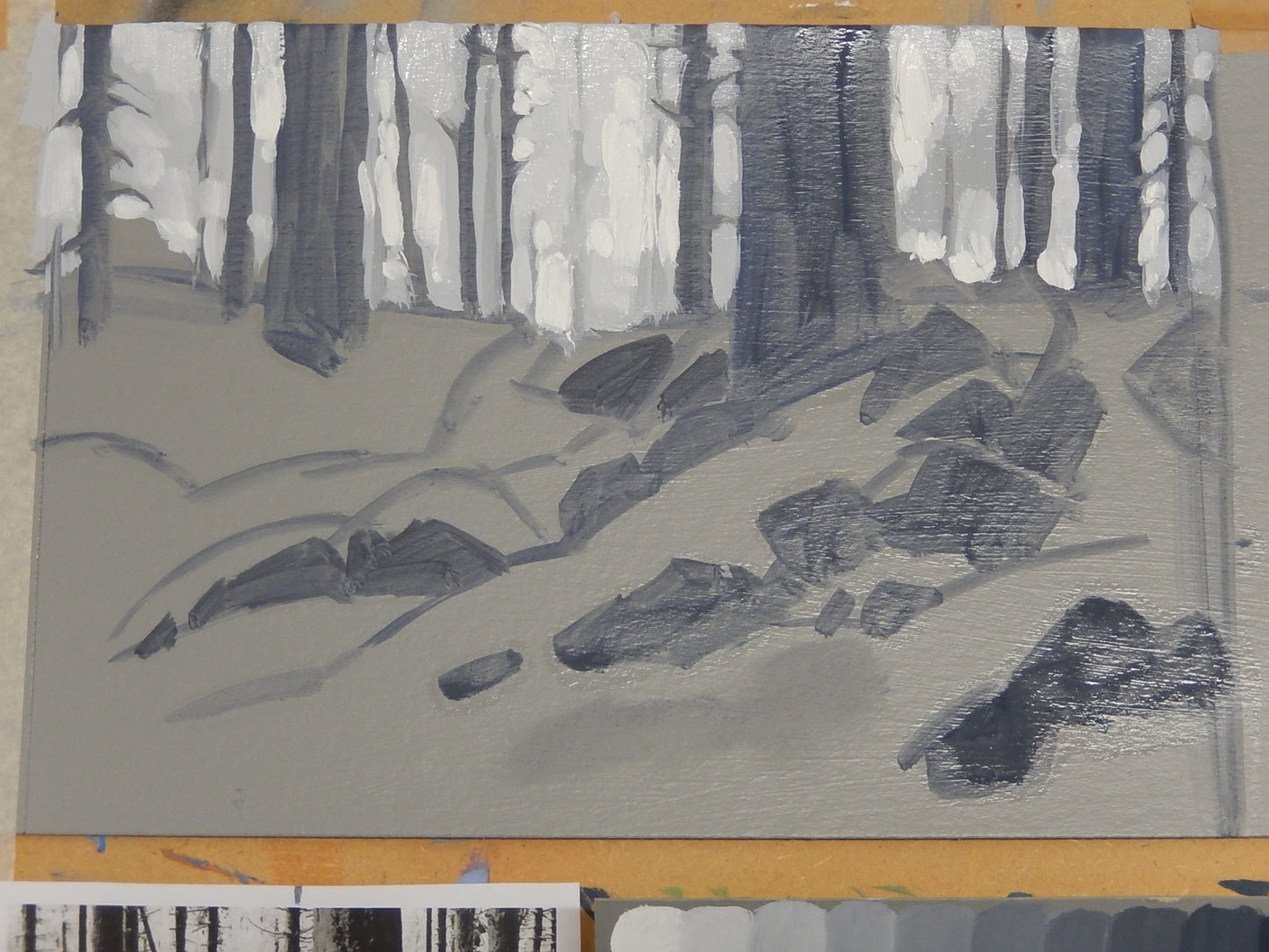 Tonal composition of Winter woods