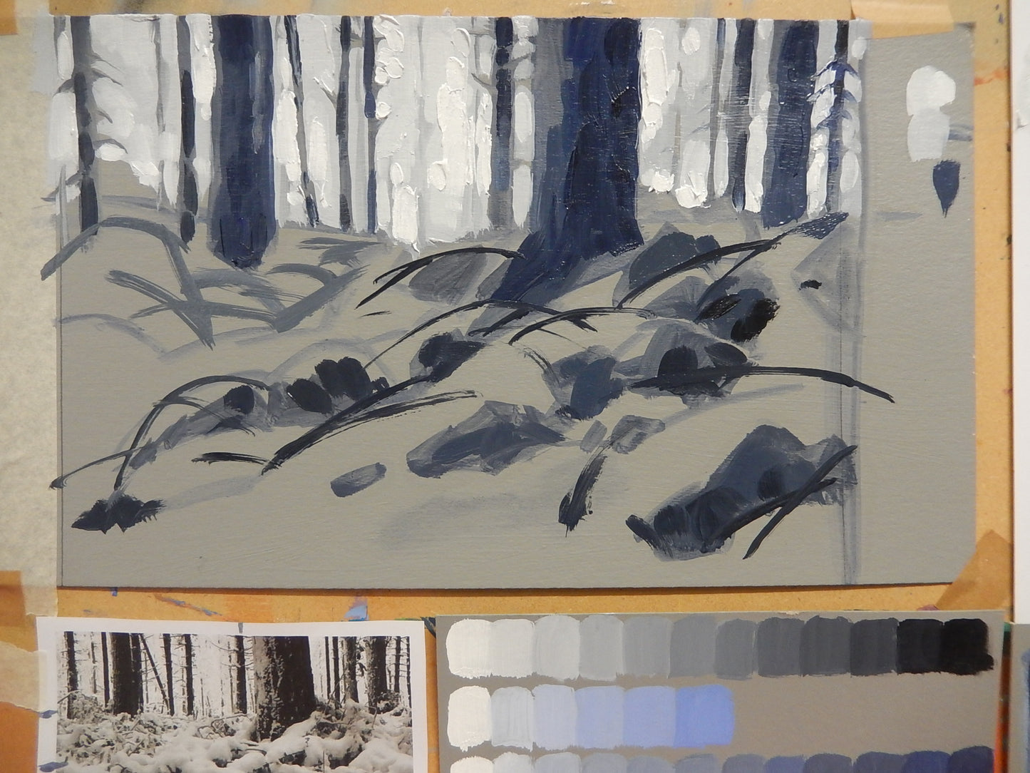 Tonal composition of Winter woods