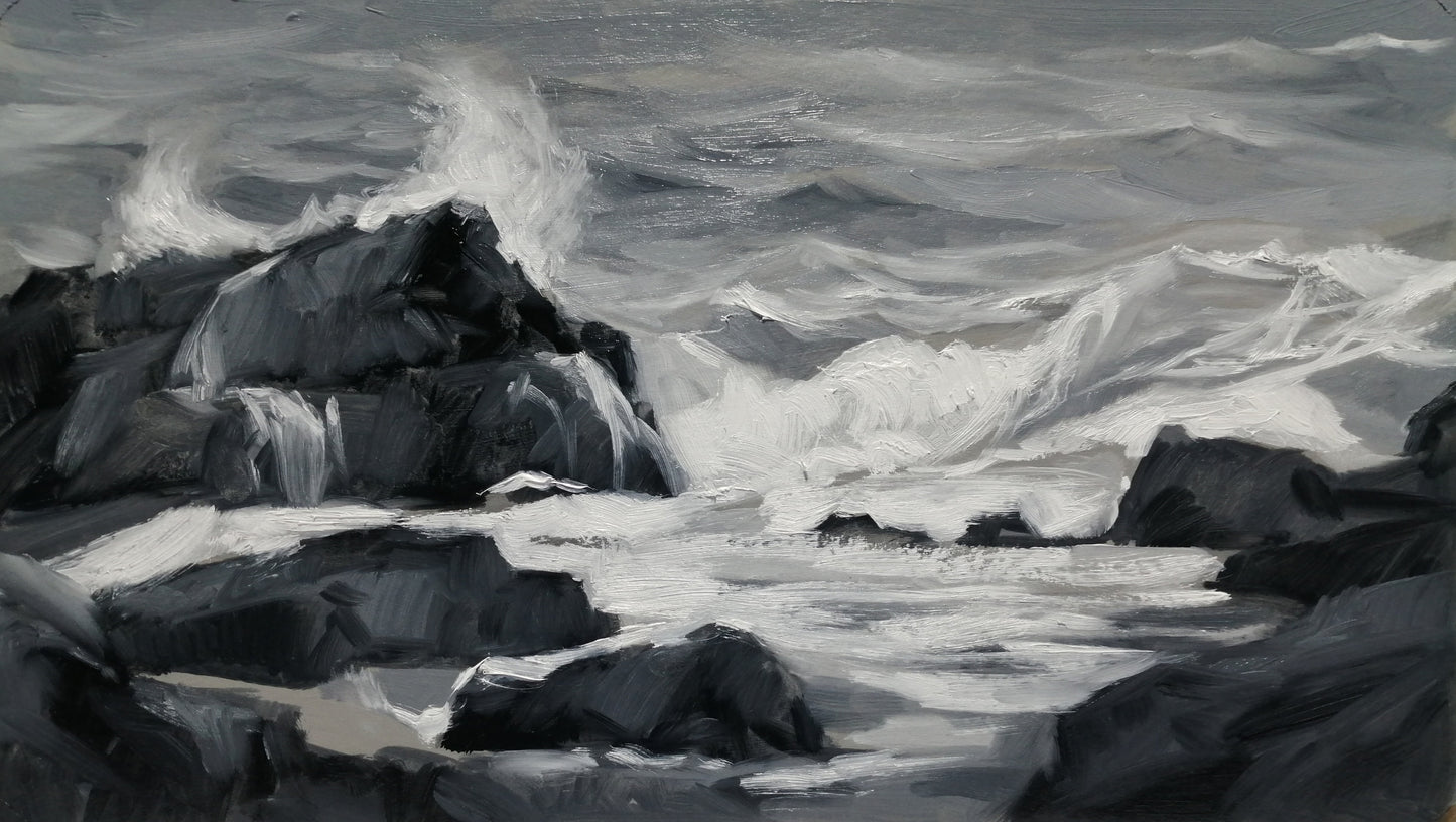 Tonal Study of the Waves, oil