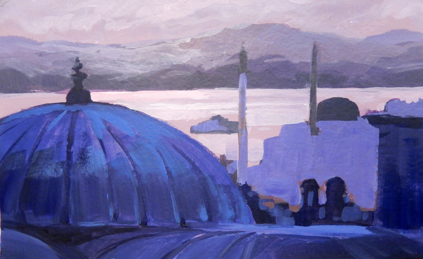 Last light over the Bosphorus