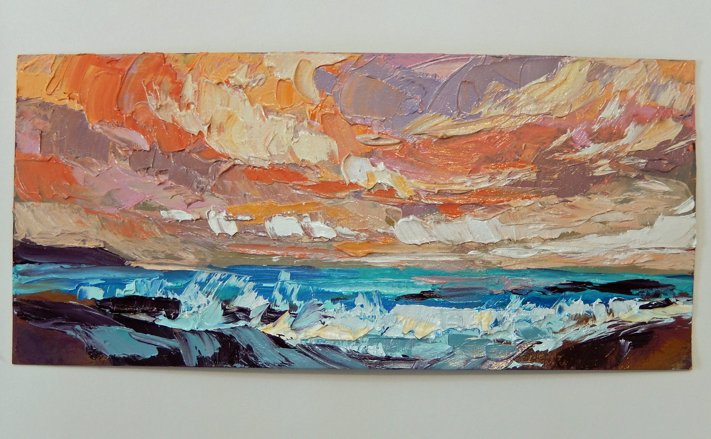 Seascapes with a palette knife