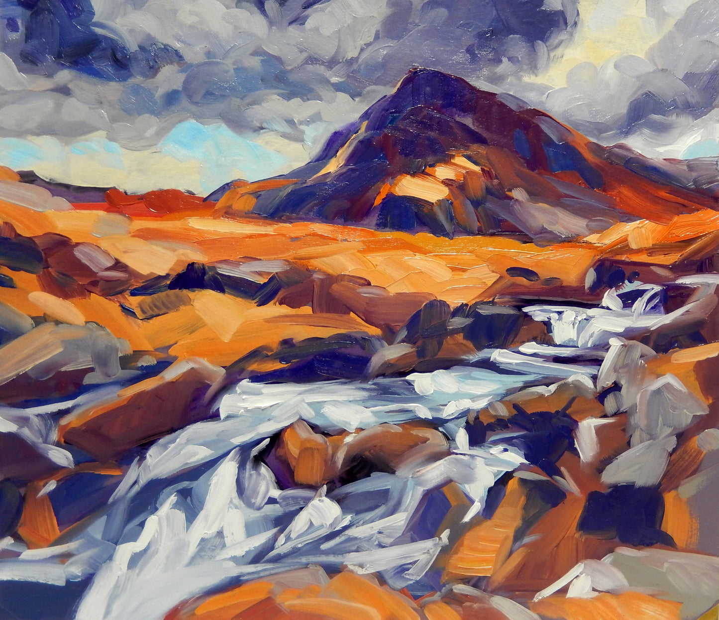 Breaking light over Pen yr Ole Wen