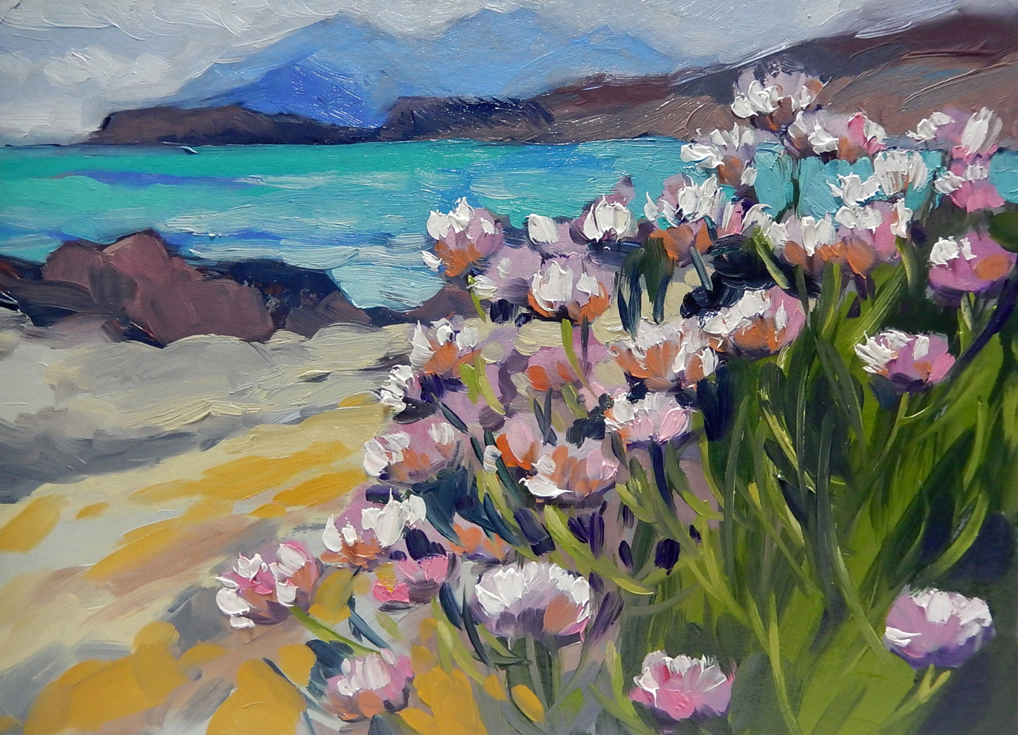 Coast Flowers, oil