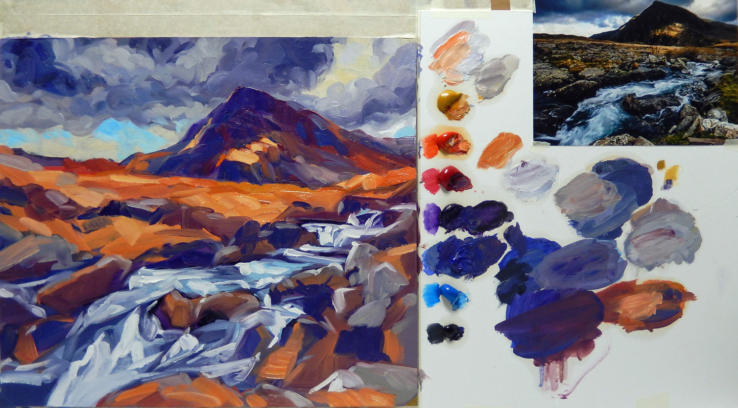 Breaking light over Pen yr Ole Wen