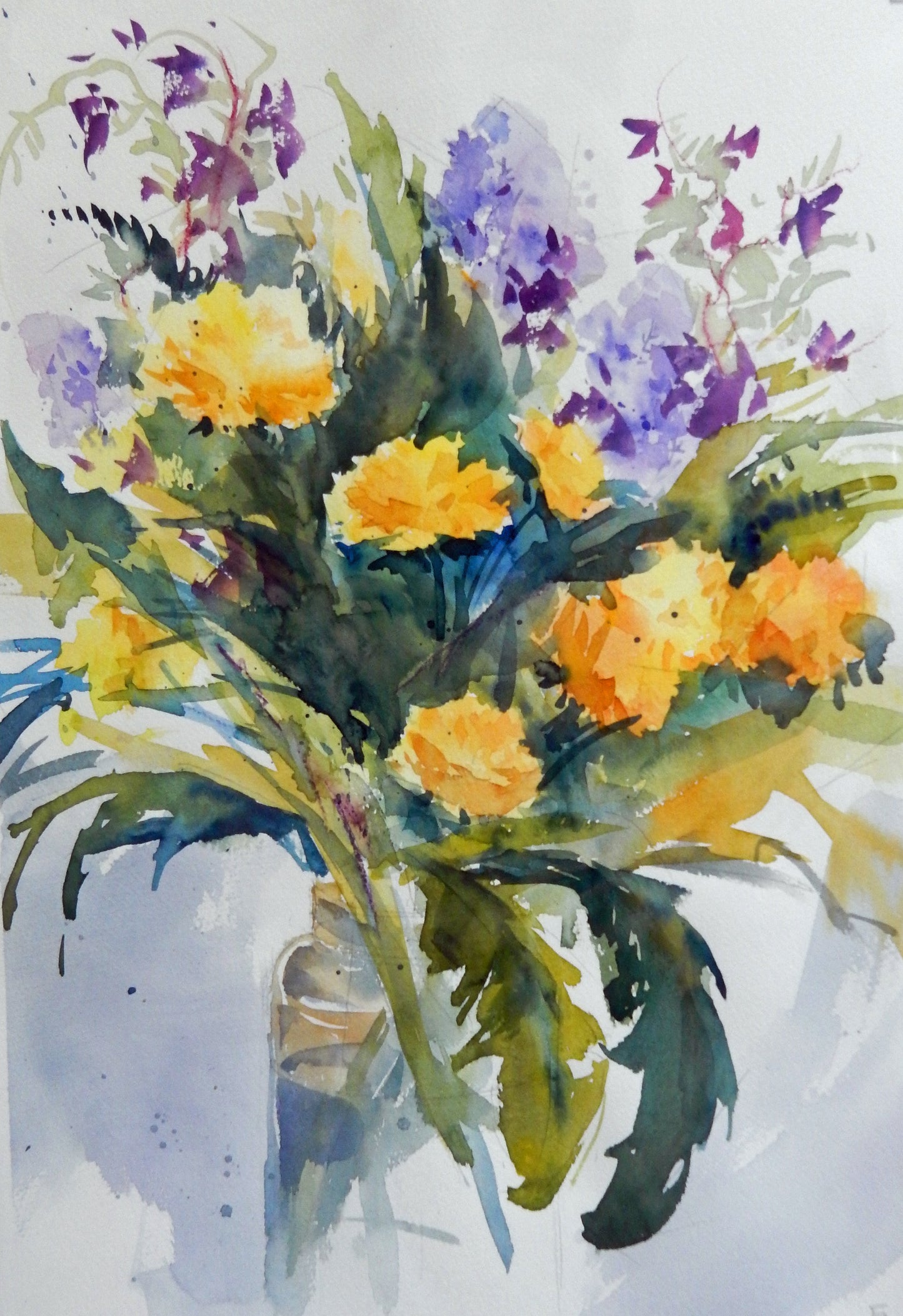 Dandelions and Sweet Peas