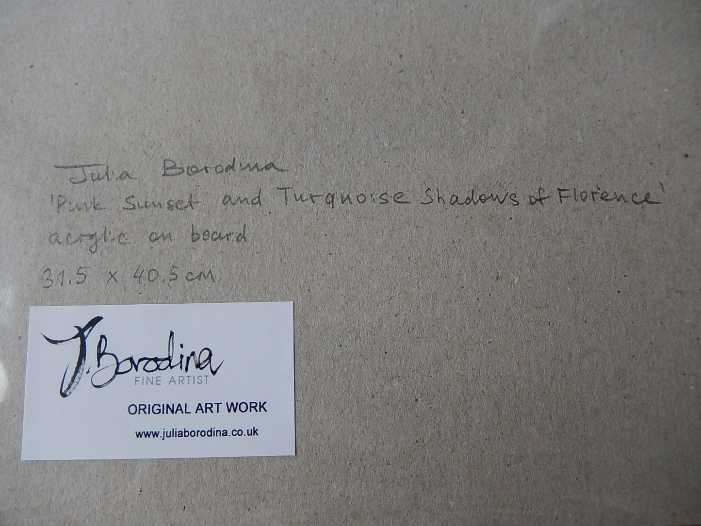 Pink Sunset and Turquoise Shadows of Florence Terraces