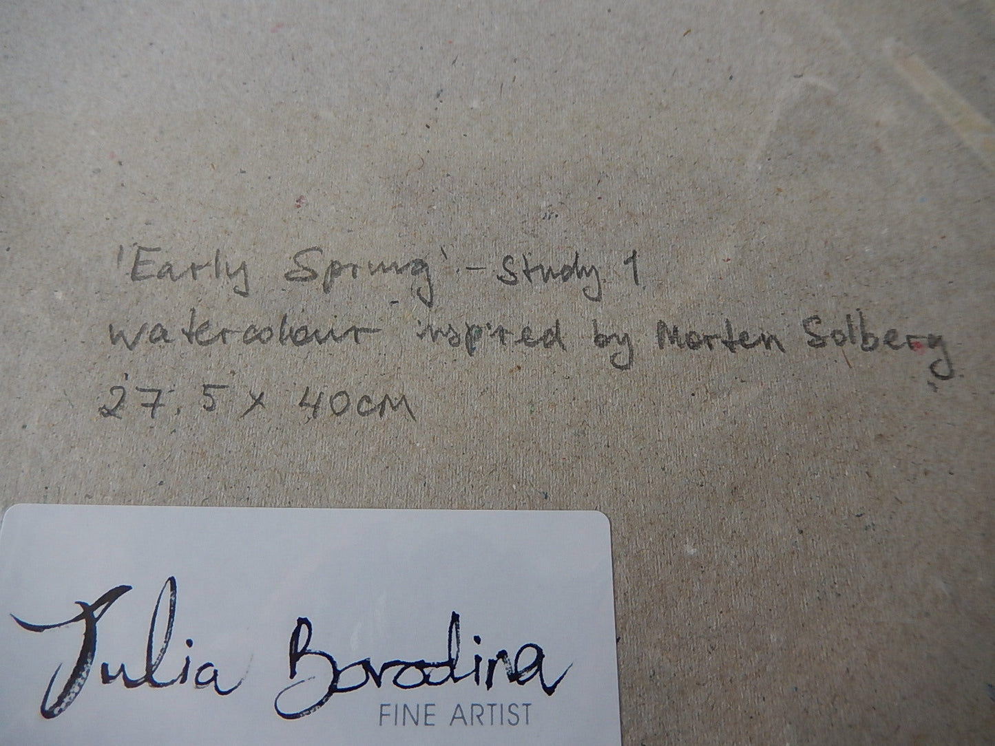 Early Spring, Study 1