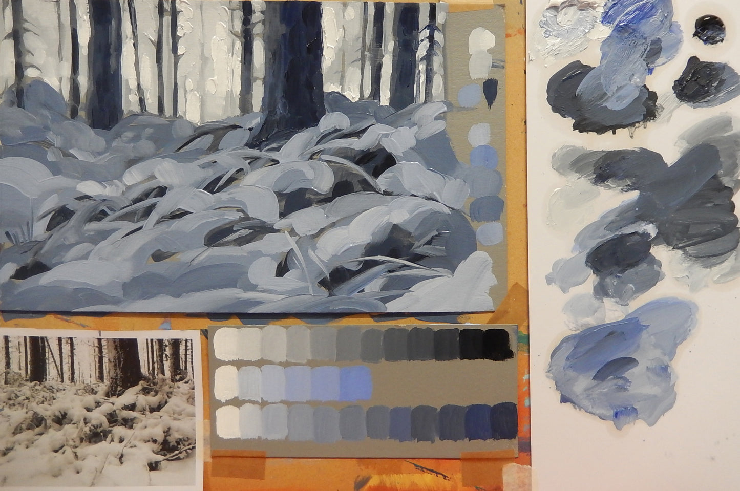 Tonal composition of Winter woods