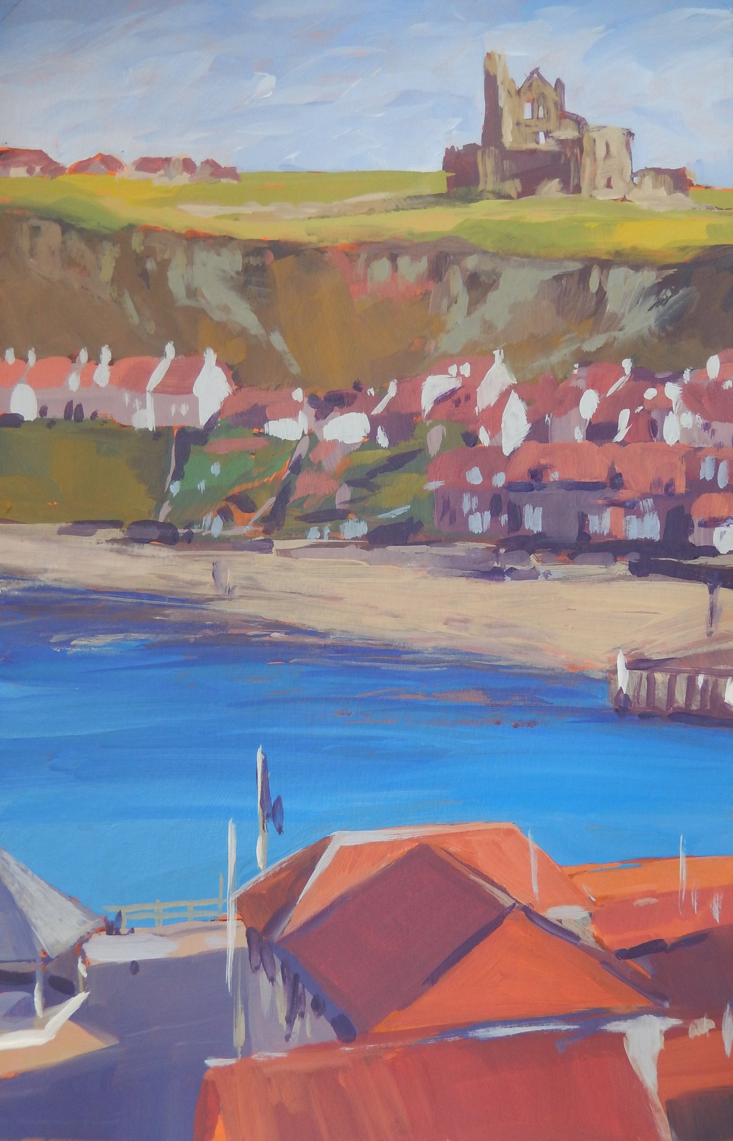 Whitby Abbey and Fishing Cottages