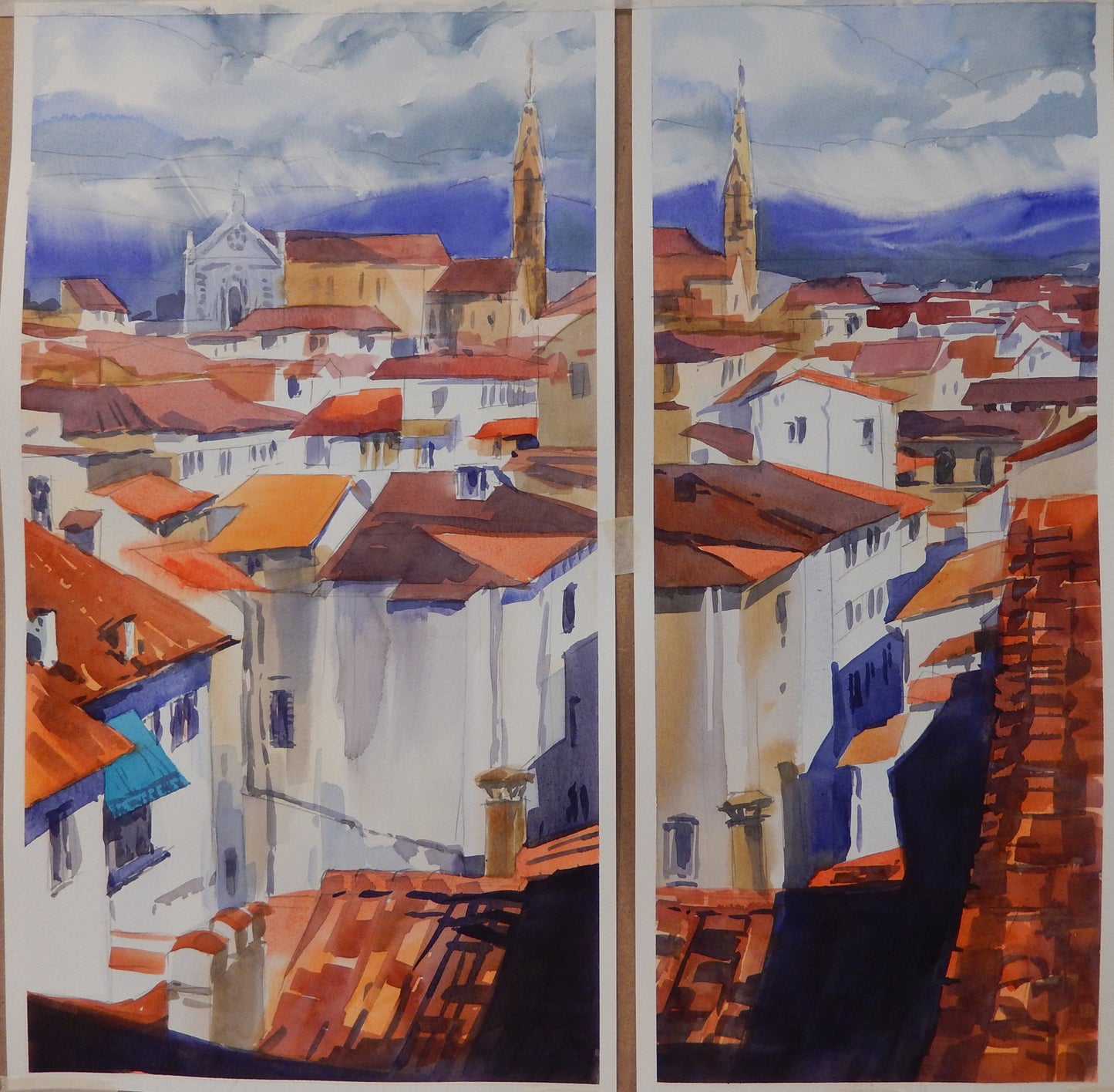 Rooftops and Ultramarine Horizons, Florence
