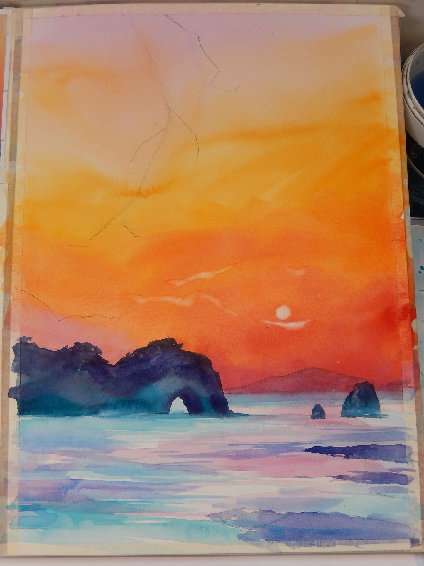 Sunset with a Pine