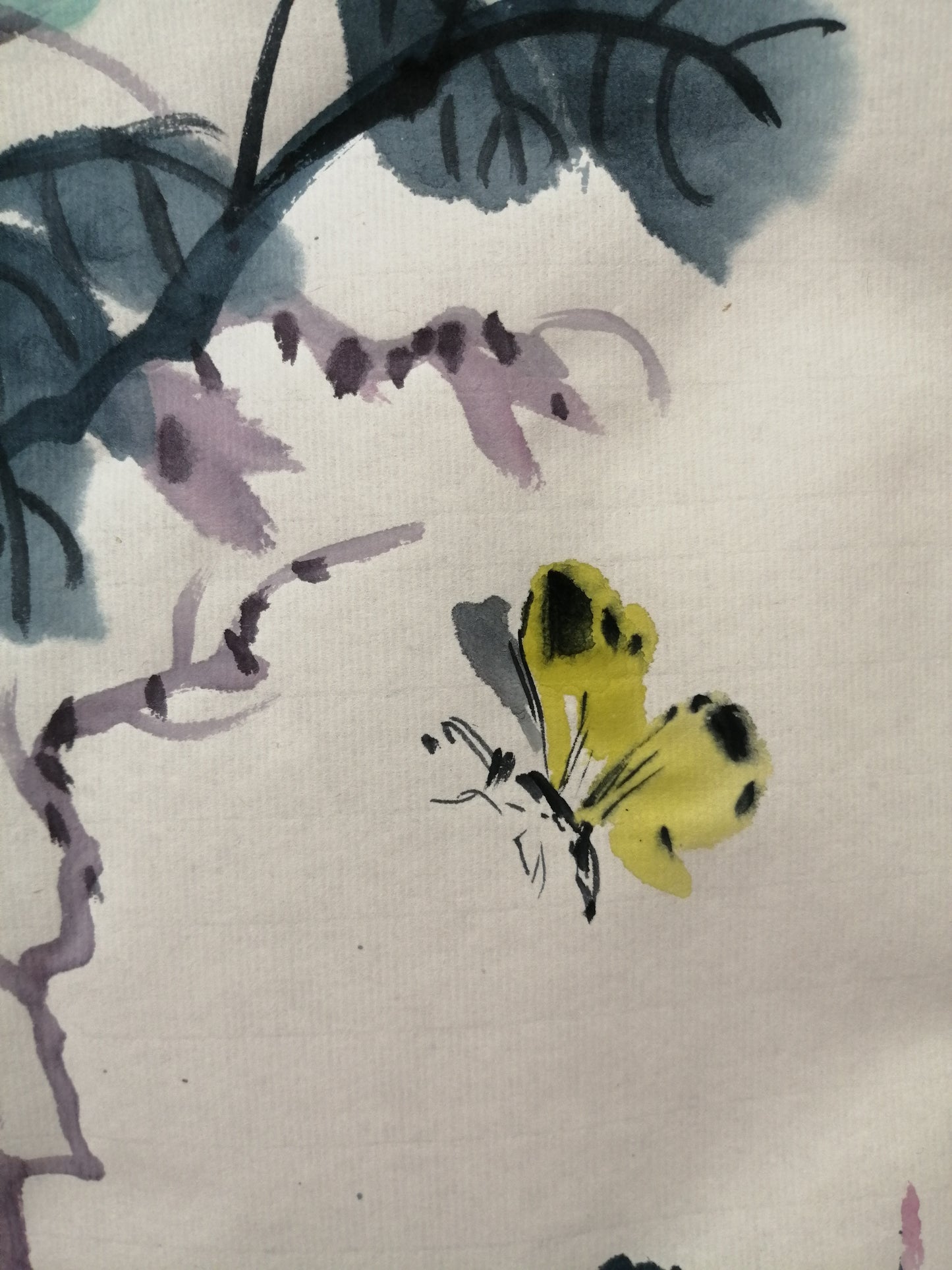 Peonies, bees and butterflies