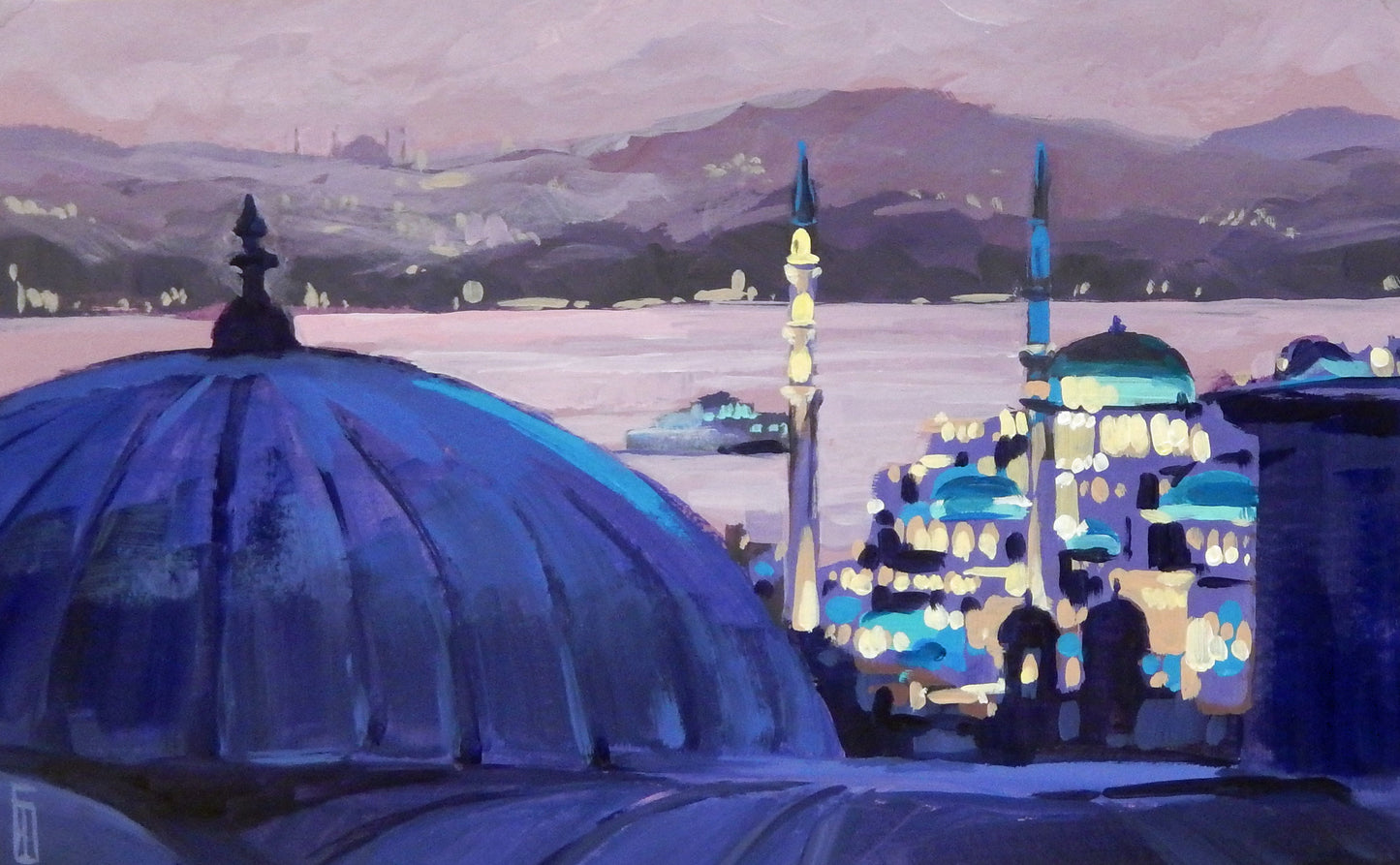 Last light over the Bosphorus