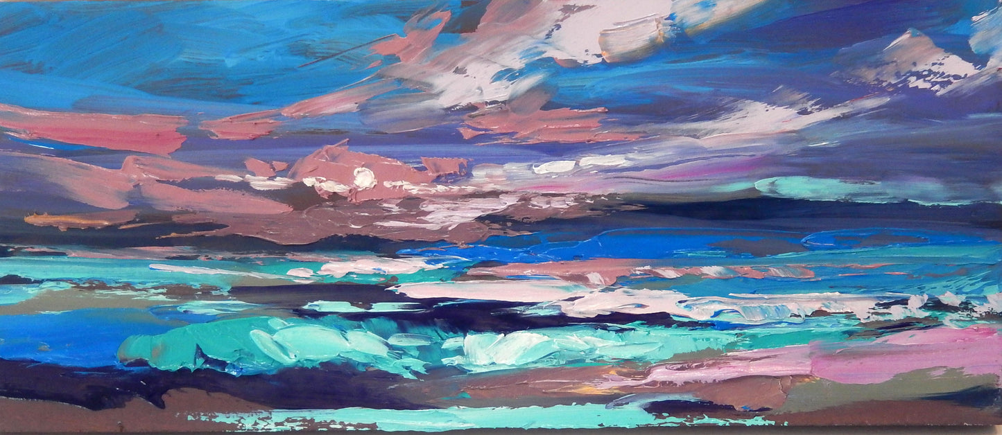 Seascapes with a palette knife