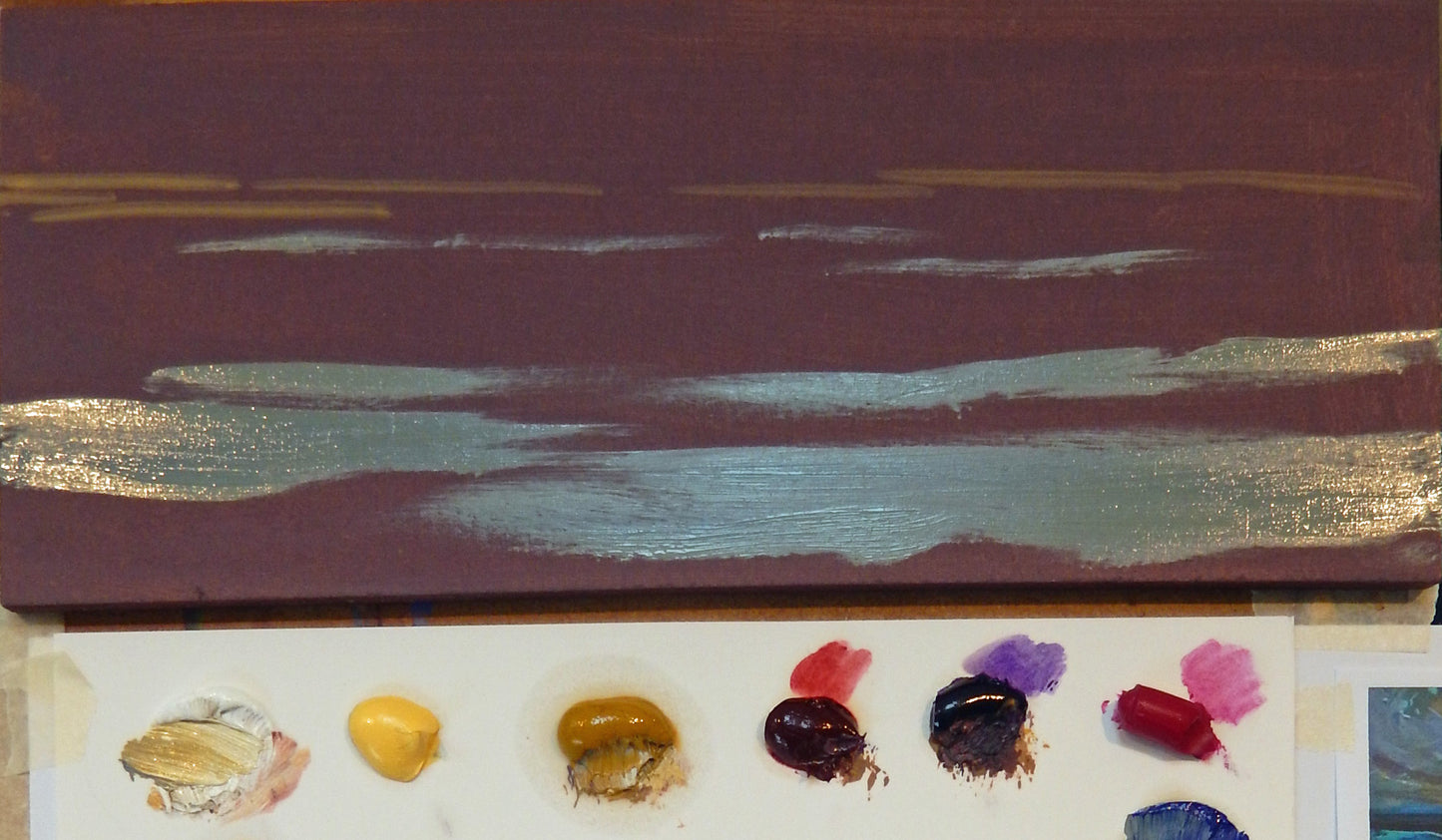 Seascapes with a palette knife