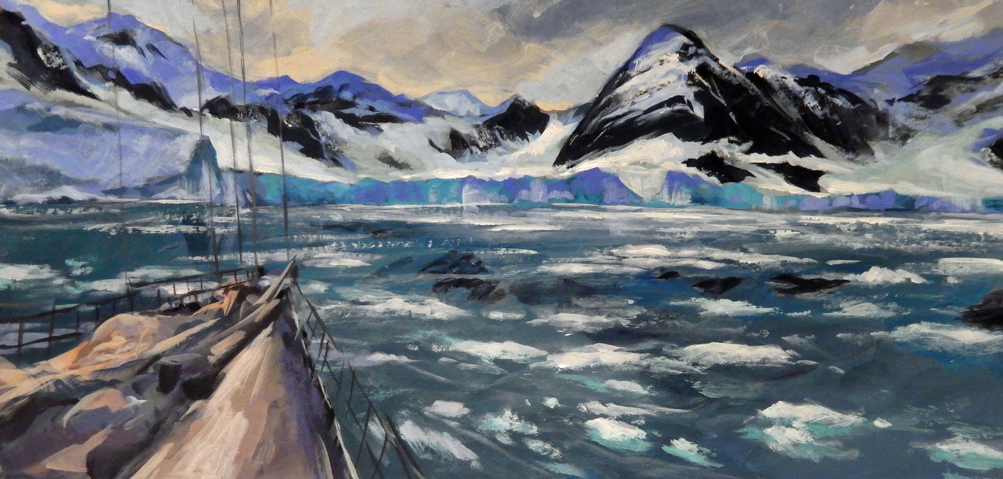 Sailing in Antarctica