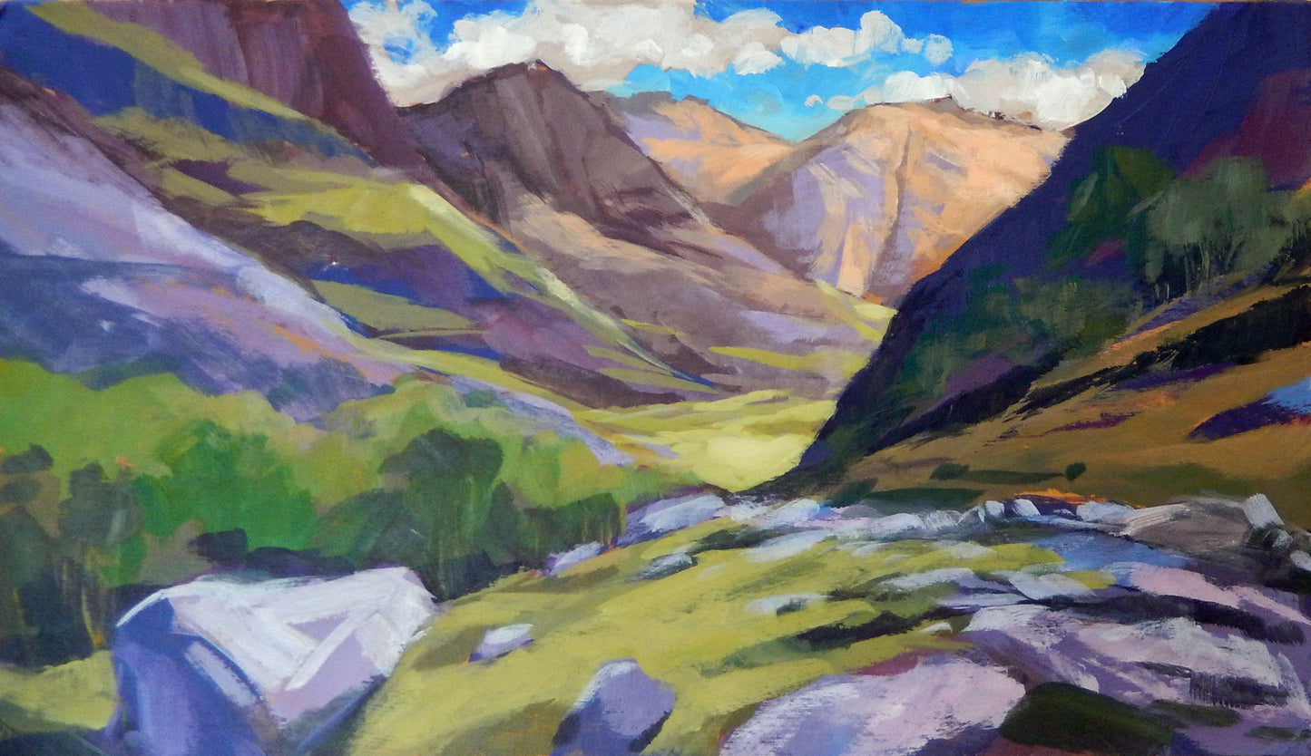 Hidden Valley and Bidean nam Blan, Glen Coe