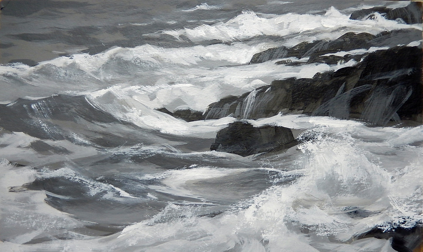 Study of Waves, acrylic