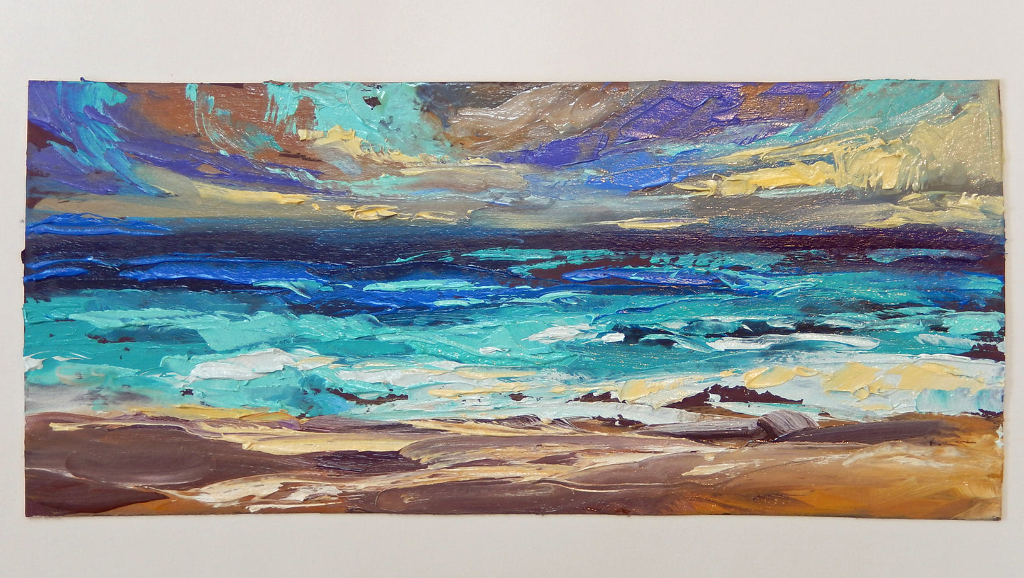 Seascapes with a palette knife