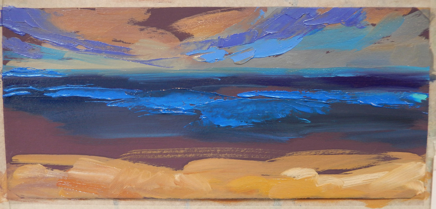 Seascapes with a palette knife