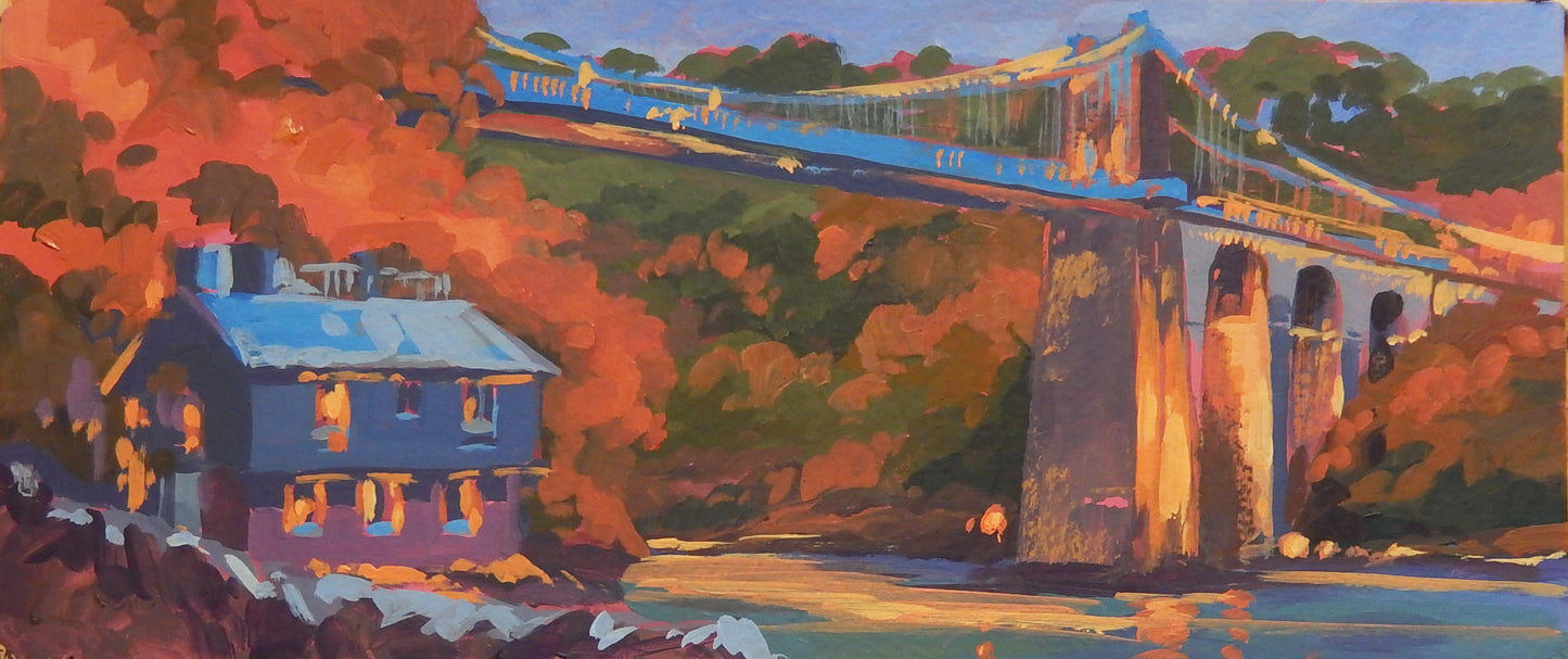 Menai Bridge, Evening Light