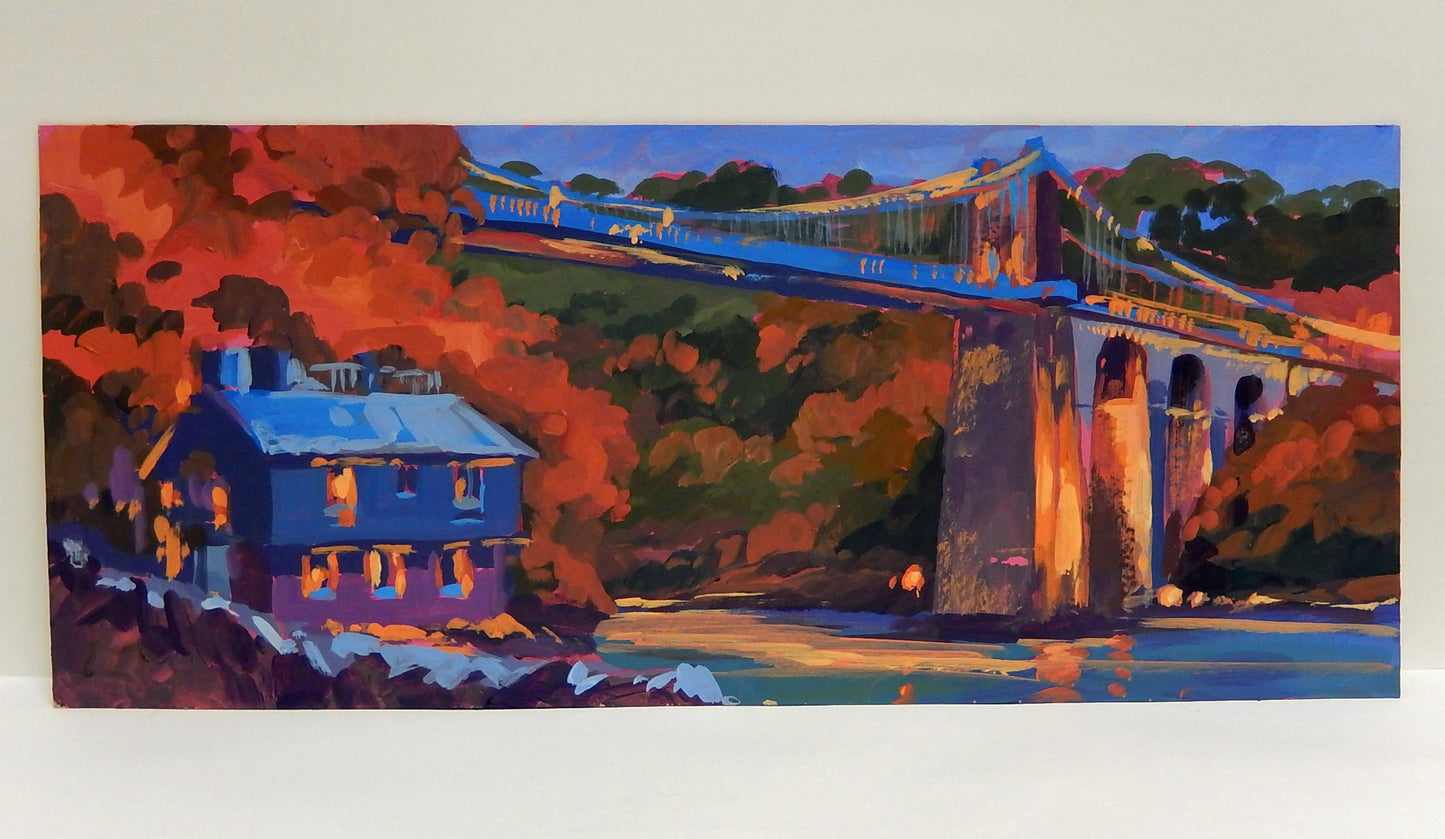 Menai Bridge, Evening Light