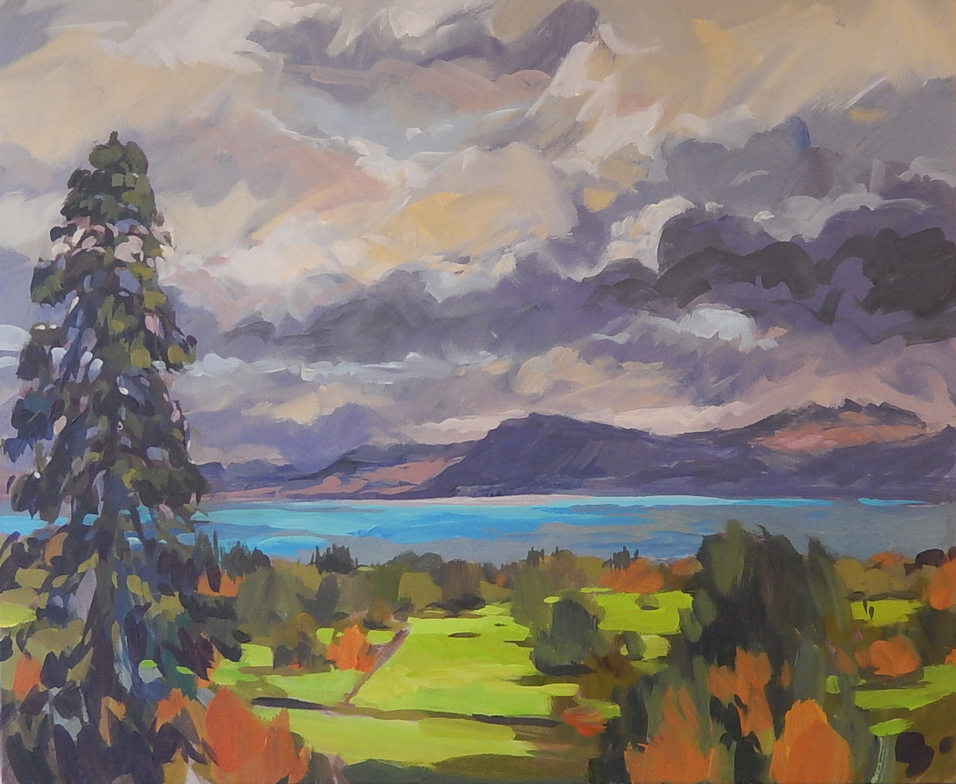 View from Henllys Hall over the Menai Strait