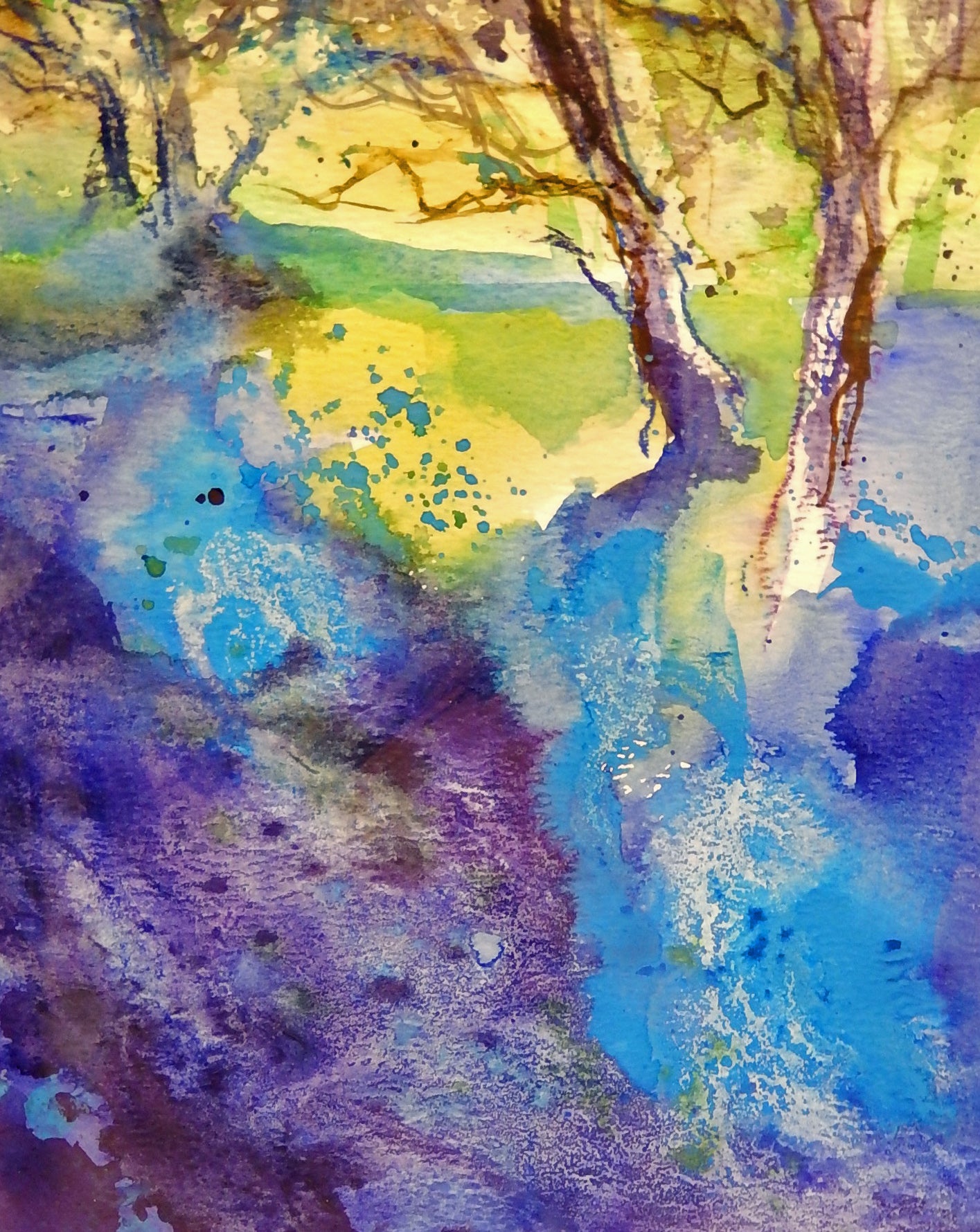 Bluebells (Version 1), inspired by Ann Blockley