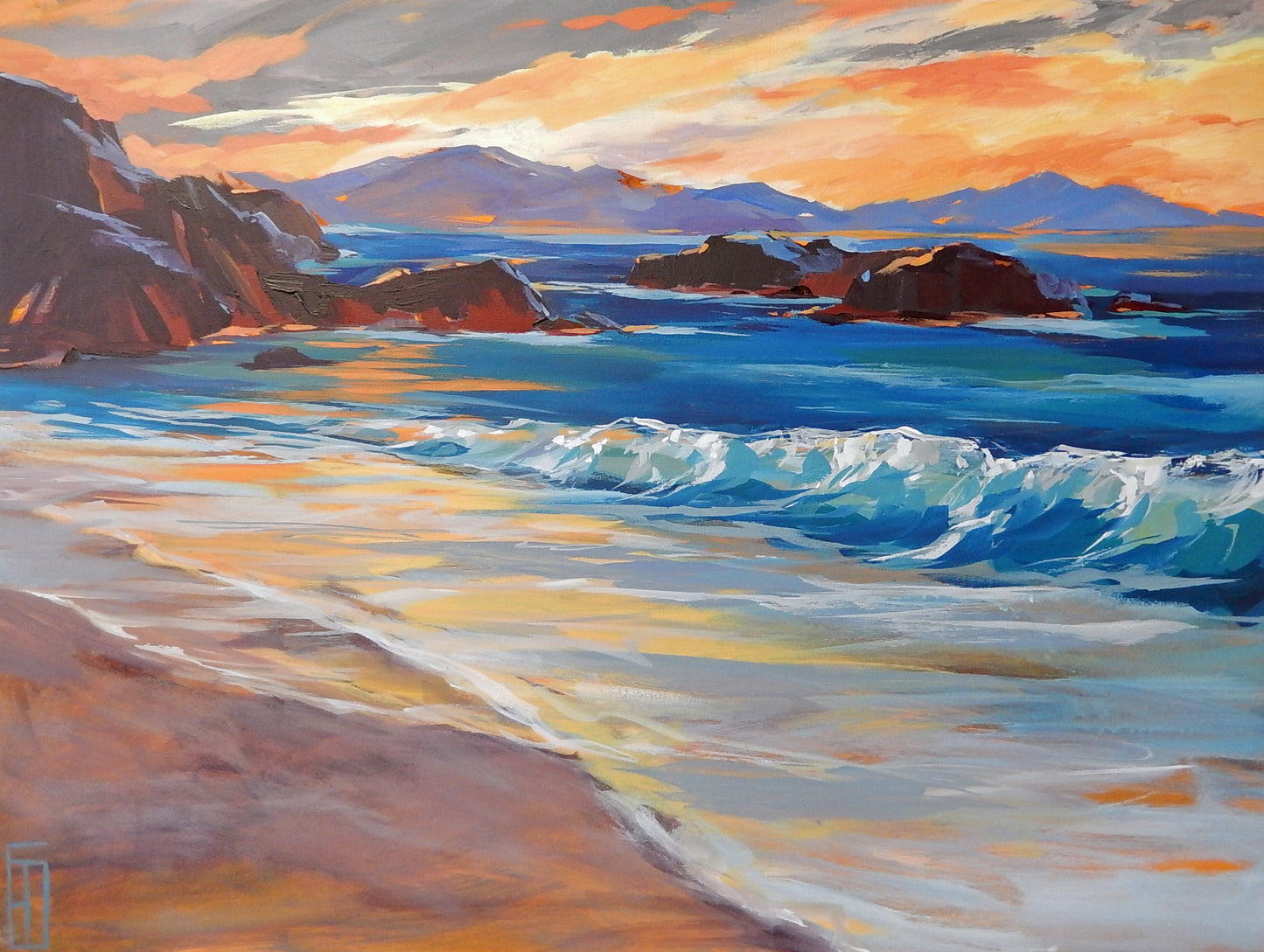 Sunset Over the Lleyn Peninsula Mountains