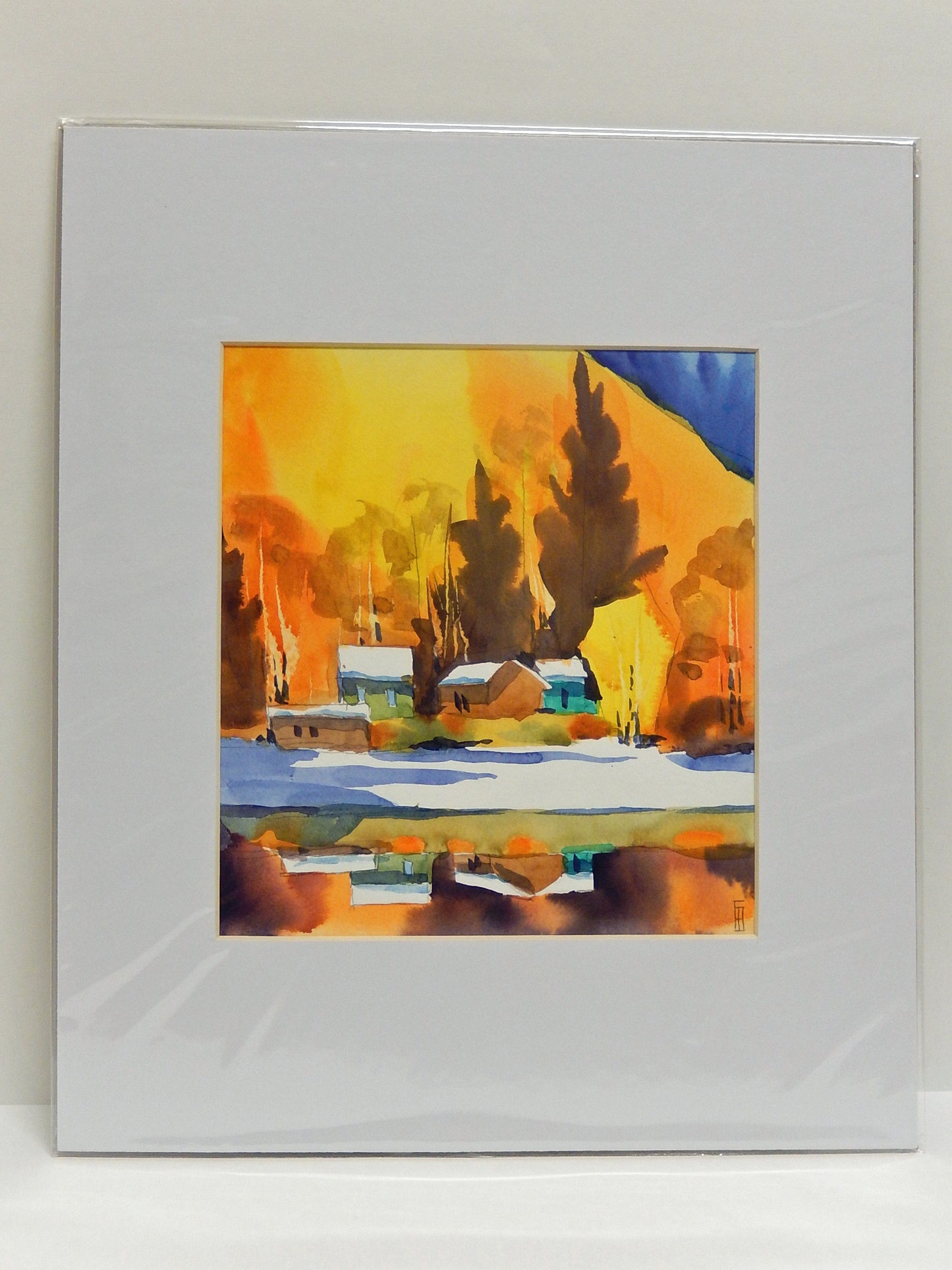 Winter Reflections - Small sketch (Version 7), inspired by Frank Francese