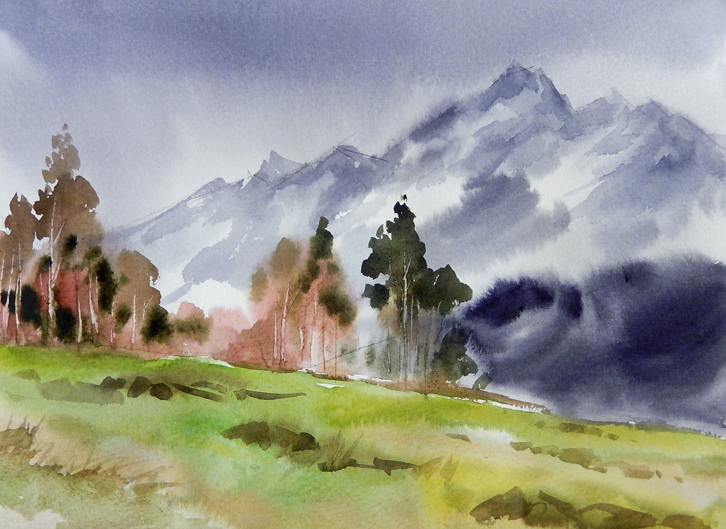 Alpine Landscape 1, class demonstration