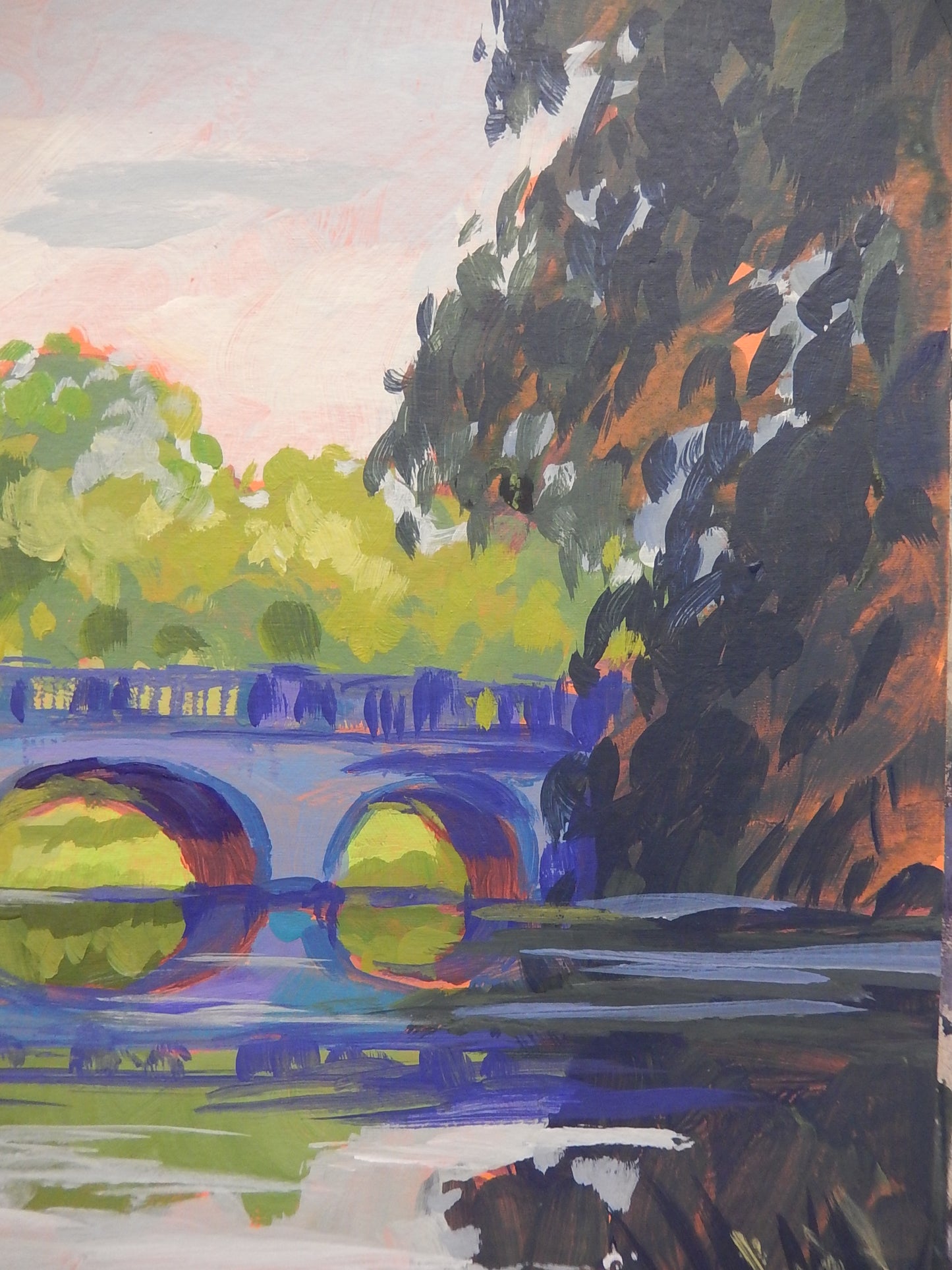 Blue Bridge at Compton Verney (Version 2)