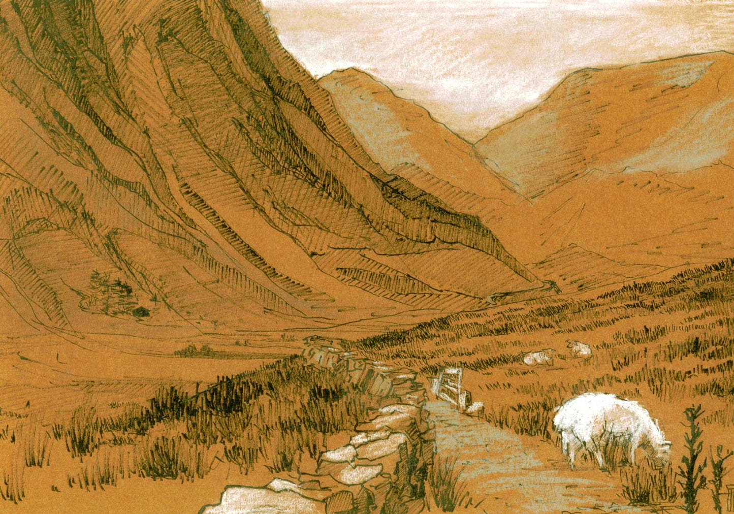 Nant Ffrancon, North Wales (Giclée Print)