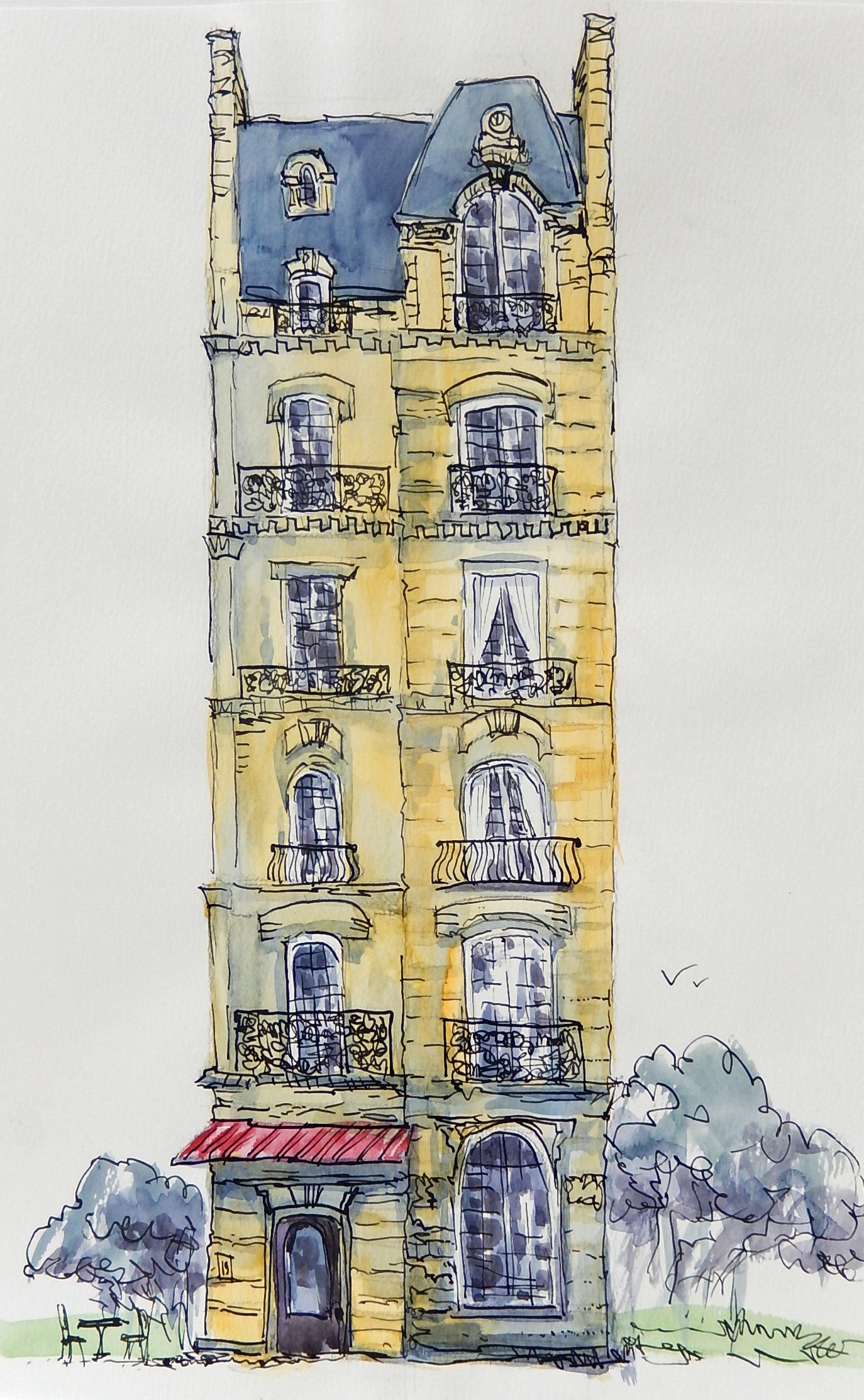 Parisian House, Study