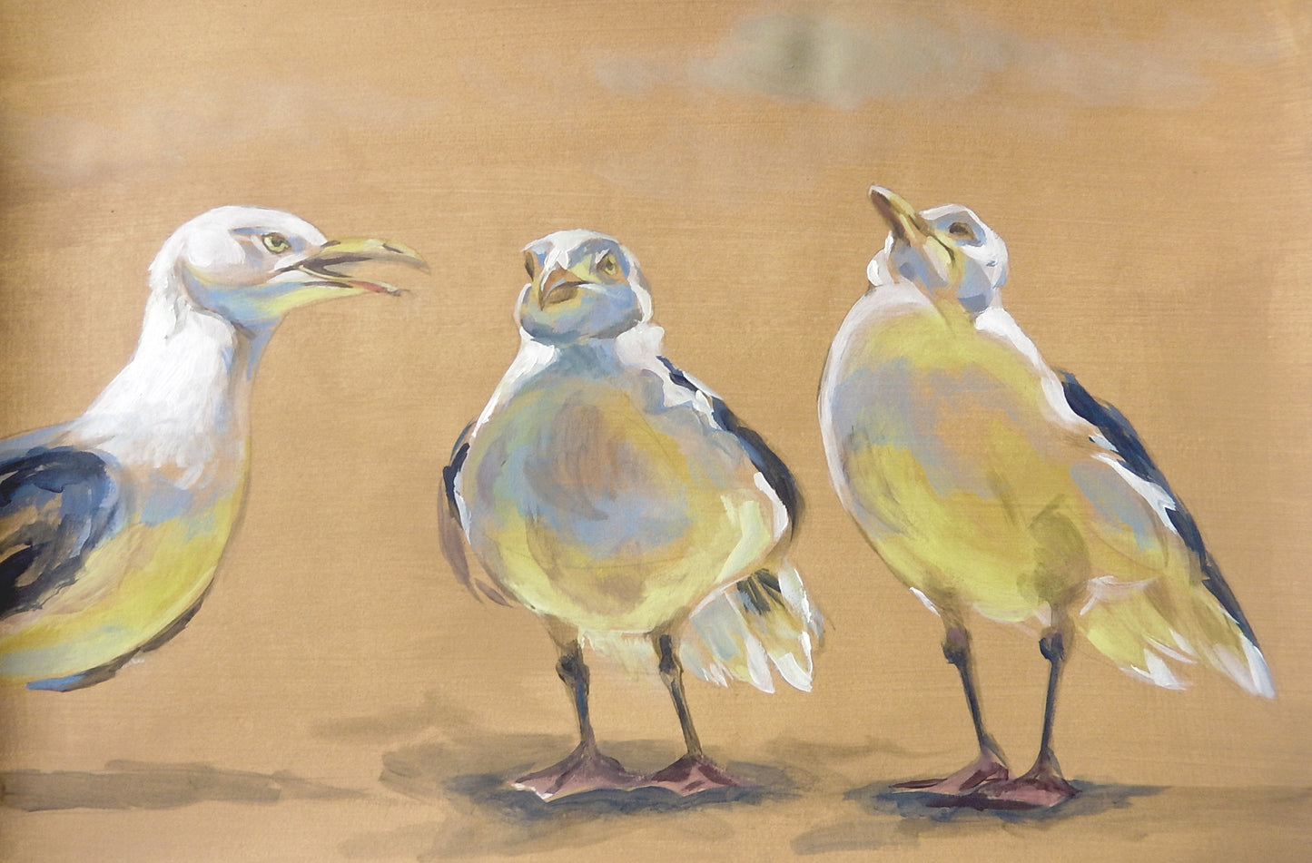 Study of Seagulls, class demonstration