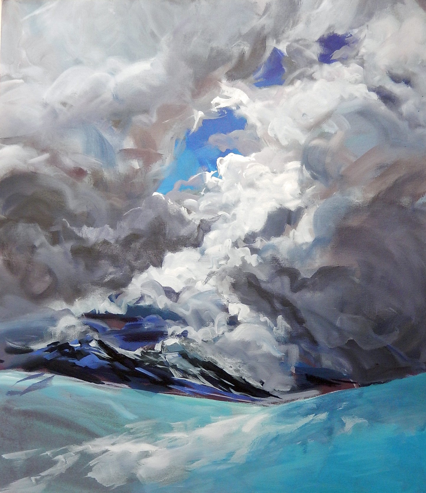 A Glimpse of Blue (greeting card)
