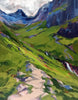 Aonach Dubh (Black Ridge), Glencoe's Most Western Sister, acrylic