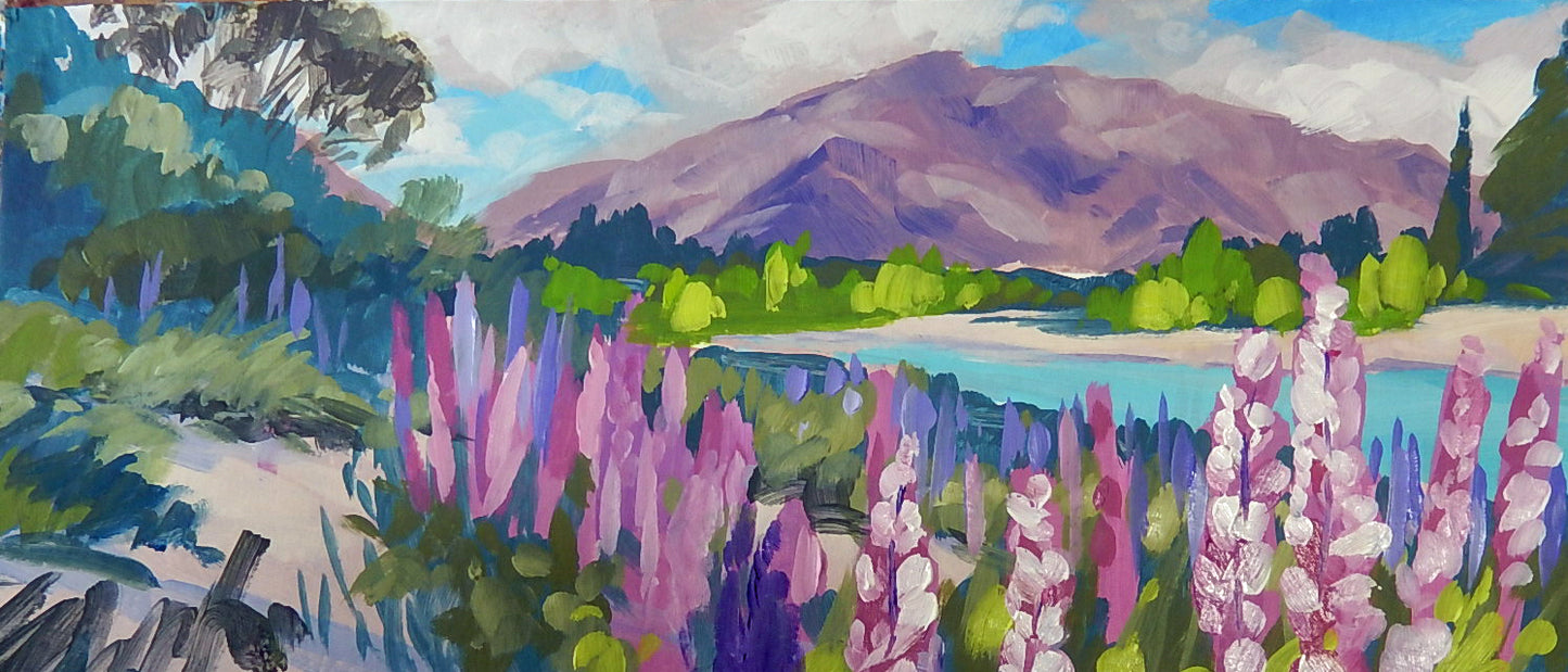 Spring at Shotover River, New Zealand