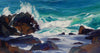 Incoming Tide, View on Smirisary Walk by Glen Uig, oil