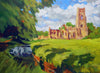 May at Fountains Abbey, acrylic