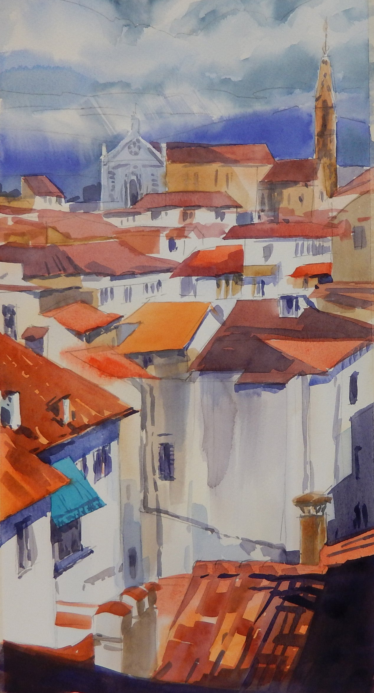 Rooftops and Ultramarine Horizons, Florence