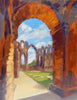 Sun Held in Stone, Fountains Abbey, oil