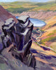 The Trinnacle at Dovestone Reservoir, acrylic
