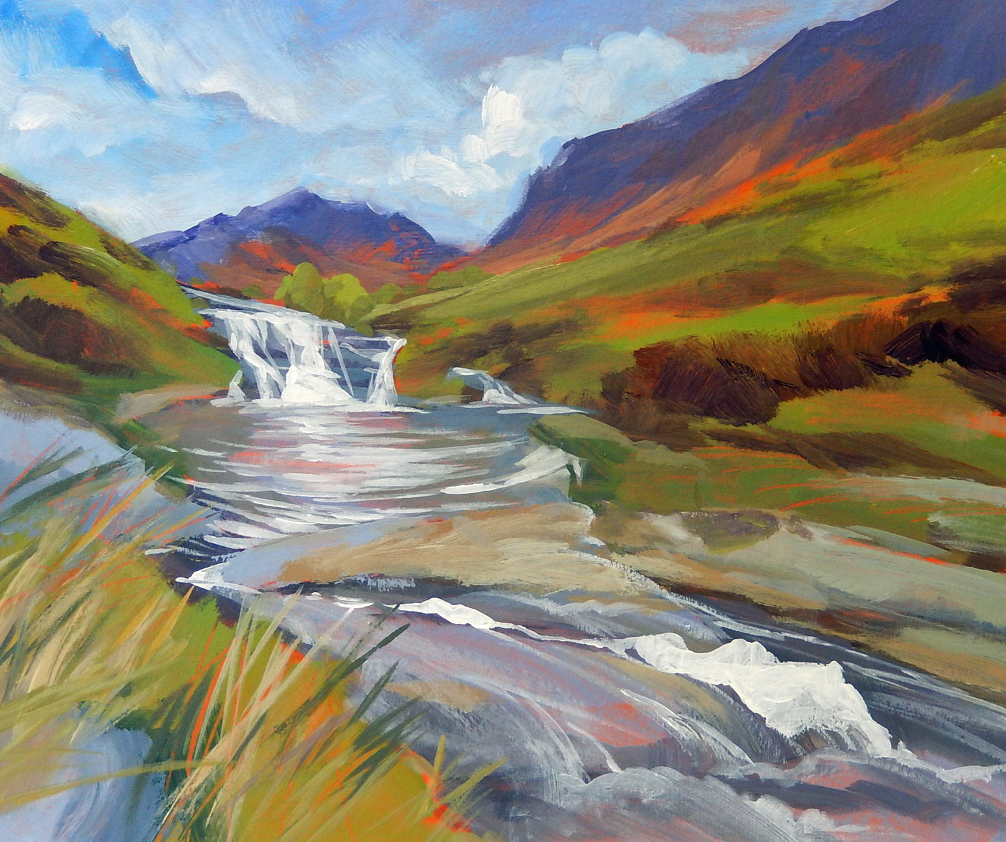 Waterpools at Dovestone Reservoir, acylic
