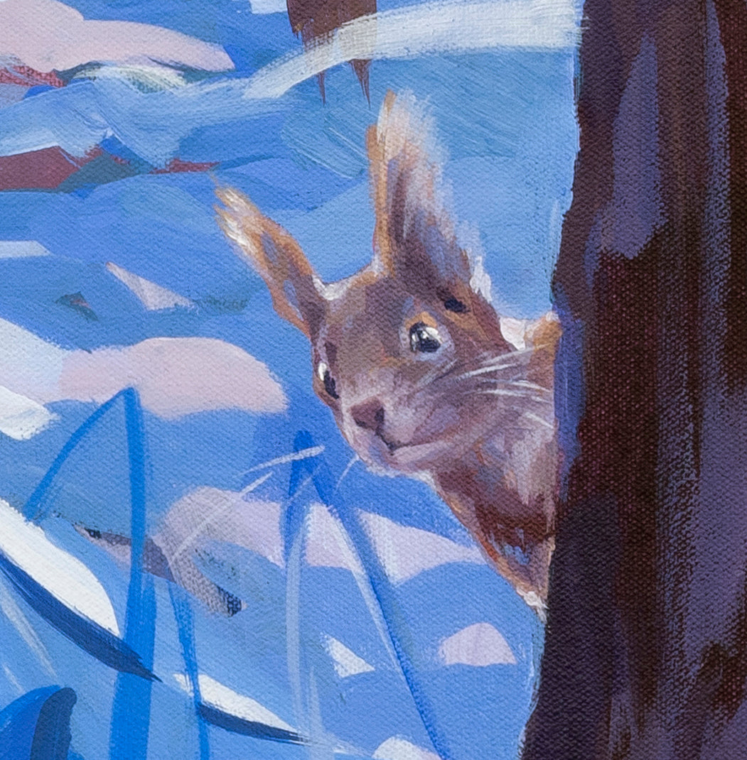 Winter Chase (print)