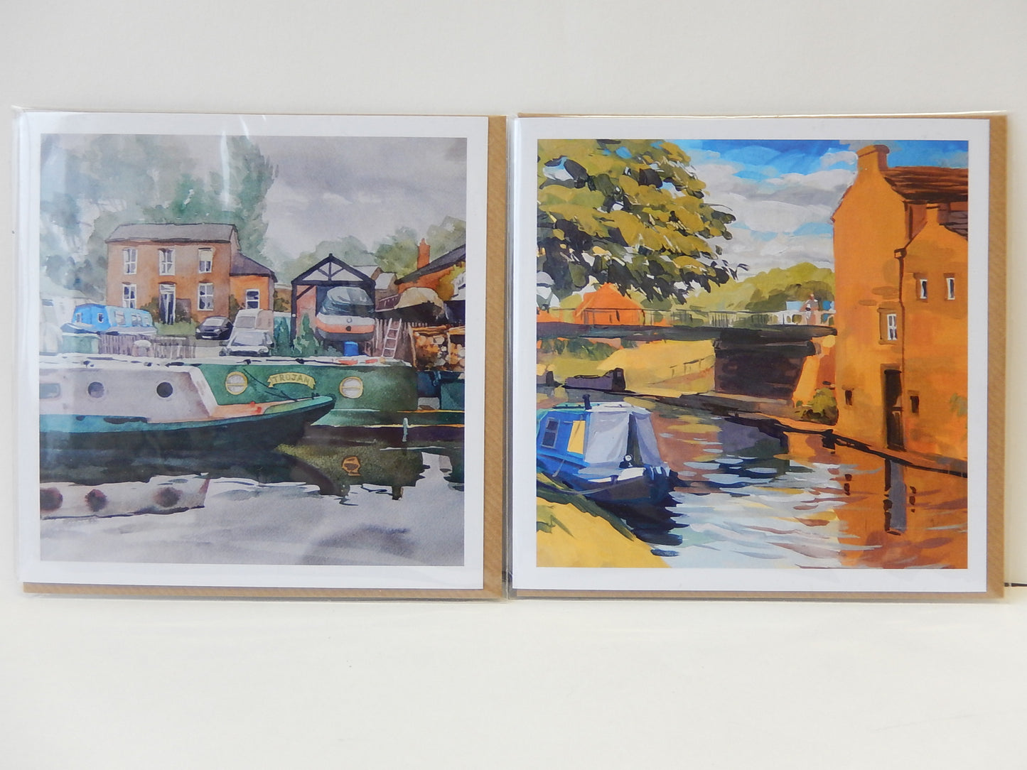July on a Canal (greeting card)