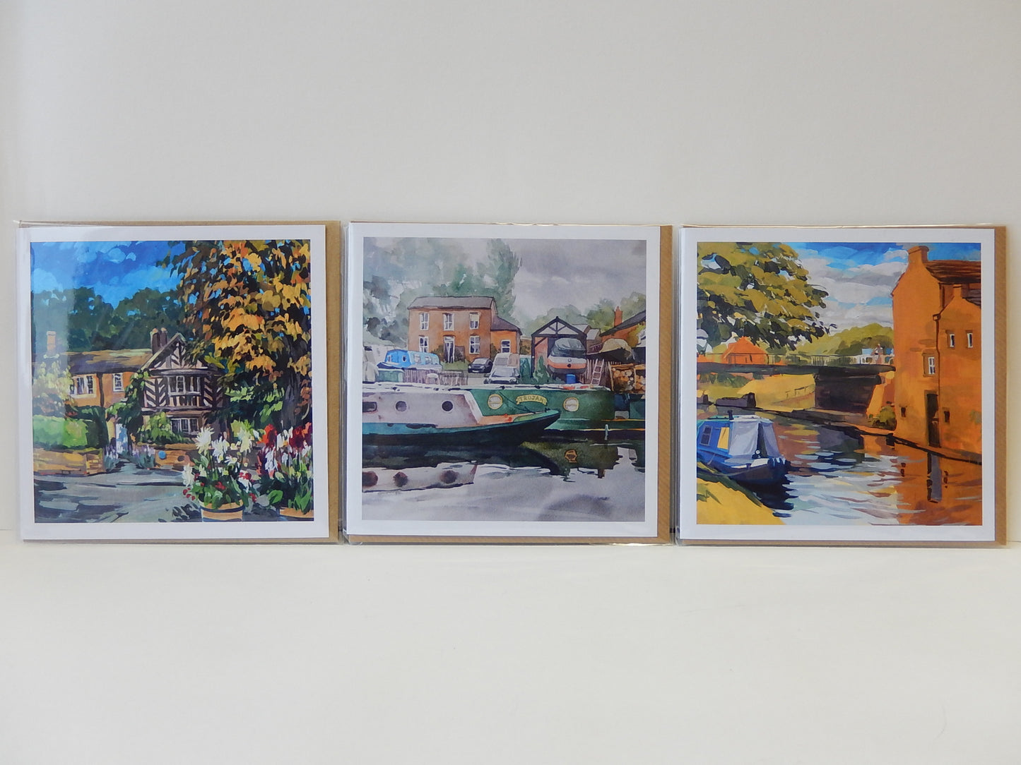 July on a Canal (greeting card)